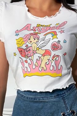 Style Core Aesthetics, New Style Trends - Bad Angel Crop Top