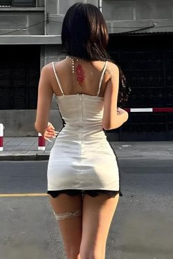 Style Core Aesthetics, New Style Trends - Baddie Lace Mini Dress