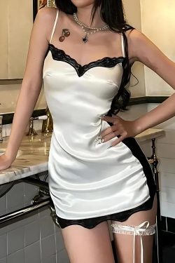 Style Core Aesthetics, New Style Trends - Baddie Lace Mini Dress