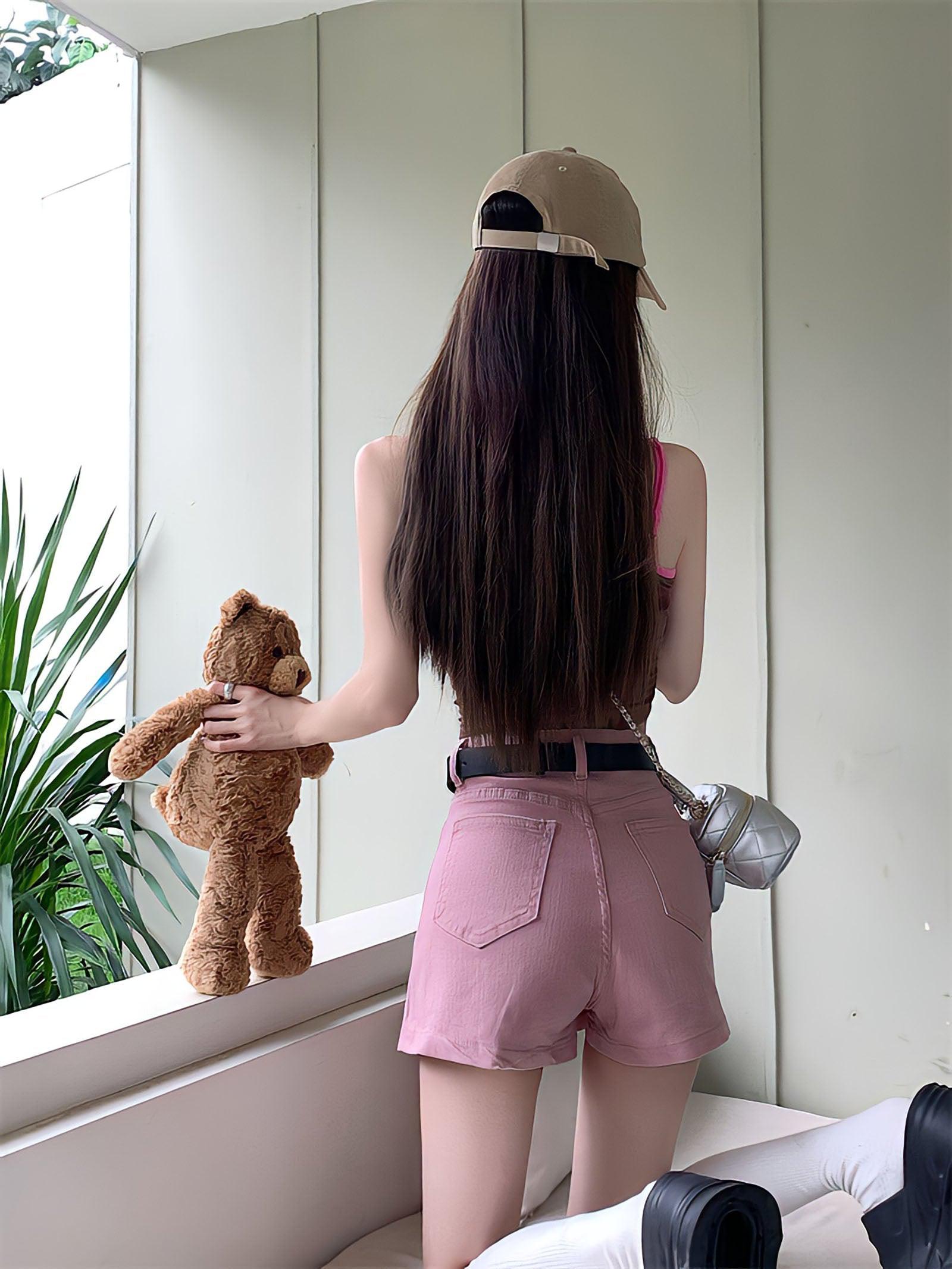 Style Core Aesthetics, New Style Trends - Barbie Side Slit Denim Mini Skort Style Core Aesthetics, New Style Trends - Barbie Side Slit Denim Mini Skort