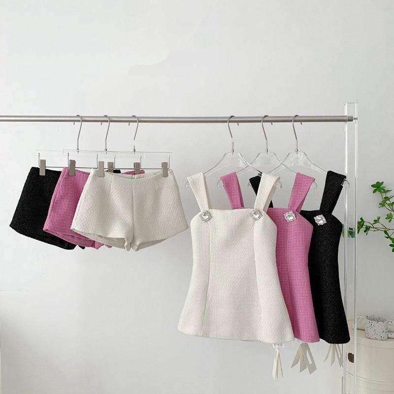 Style Core Aesthetics, New Style Trends - Barbie Top & Shorts Two Piece Set Style Core Aesthetics, New Style Trends - Barbie Top & Shorts Two Piece Set