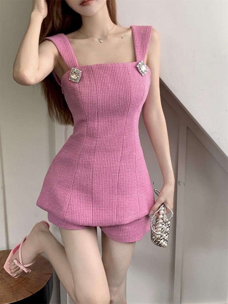 Style Core Aesthetics, New Style Trends - Barbie Top & Shorts Two Piece Set Style Core Aesthetics, New Style Trends - Barbie Top & Shorts Two Piece Set