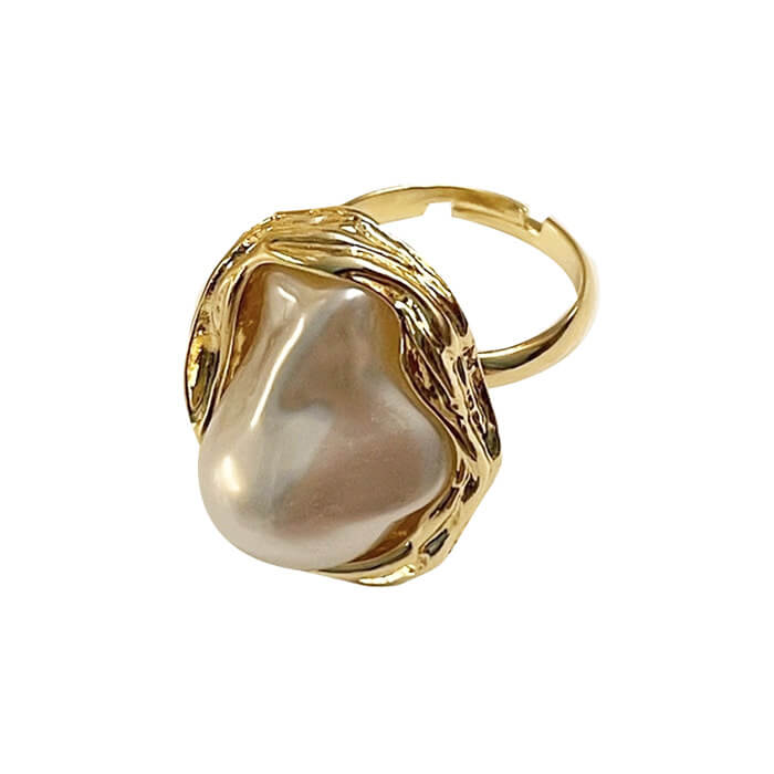Style Core Aesthetics, New Style Trends - Baroque Aesthetic Pearl Ring Style Core Aesthetics, New Style Trends - Baroque Aesthetic Pearl Ring