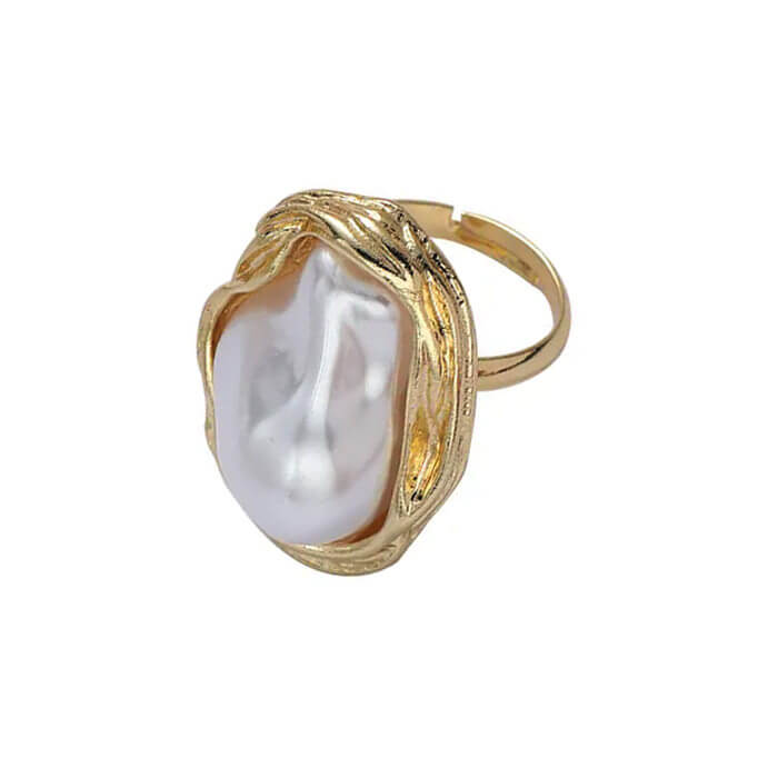 Style Core Aesthetics, New Style Trends - Baroque Aesthetic Pearl Ring Style Core Aesthetics, New Style Trends - Baroque Aesthetic Pearl Ring