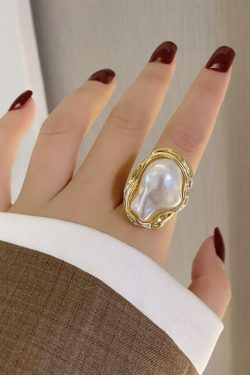 Style Core Aesthetics, New Style Trends - Baroque Aesthetic Pearl Ring
