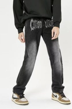 Style Core Aesthetics, New Style Trends - 'Bats' Jeans