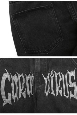 Style Core Aesthetics, New Style Trends - 'Bats' Jeans