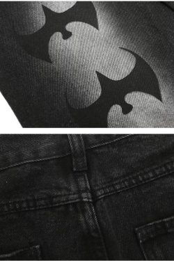 Style Core Aesthetics, New Style Trends - 'Bats' Jeans