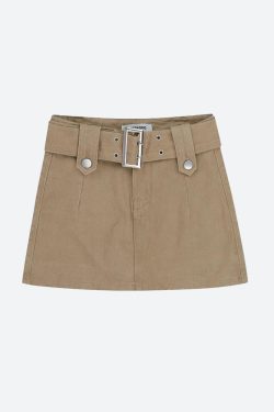 Style Core Aesthetics, New Style Trends - Belted Denim Mini Skirt