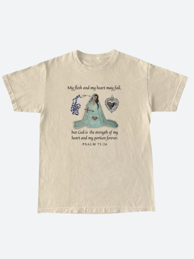 Style Core Aesthetics, New Style Trends - Bible Psalm 73:26 Tee Style Core Aesthetics, New Style Trends - Bible Psalm 73:26 Tee