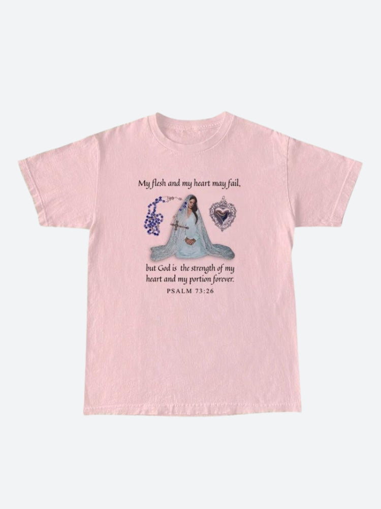 Style Core Aesthetics, New Style Trends - Bible Psalm 73:26 Tee Style Core Aesthetics, New Style Trends - Bible Psalm 73:26 Tee