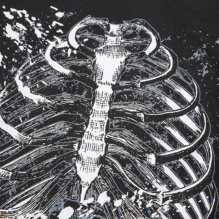 Style Core Aesthetics, New Style Trends - Black Skeleton Crop Top Style Core Aesthetics, New Style Trends - Black Skeleton Crop Top