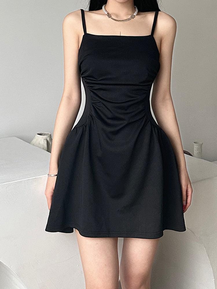 Style Core Aesthetics, New Style Trends - Black Sleeveless Mini Dress Style Core Aesthetics, New Style Trends - Black Sleeveless Mini Dress