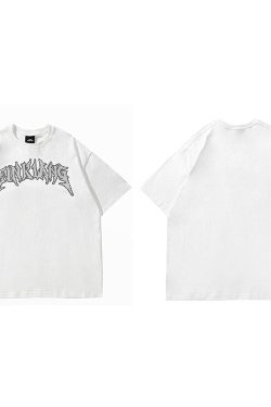 Style Core Aesthetics, New Style Trends - 'Blinged' Cotton T-Shirt