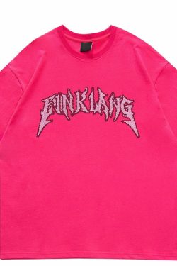 Style Core Aesthetics, New Style Trends - 'Blinged' Cotton T-Shirt