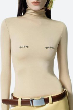 Style Core Aesthetics, New Style Trends - Bodycon Piercing Top