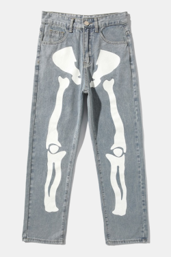 Style Core Aesthetics, New Style Trends - 'Bones' Jeans