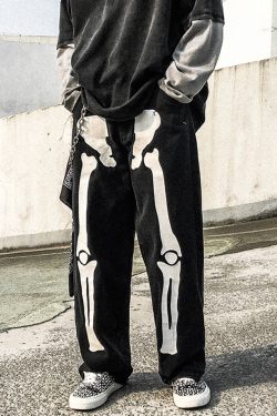 Style Core Aesthetics, New Style Trends - 'Bones' Jeans