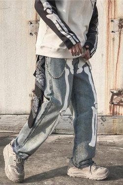 Style Core Aesthetics, New Style Trends - 'Bones' Jeans