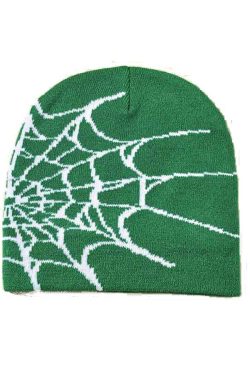 Style Core Aesthetics, New Style Trends - Bonnet à imprimé toile d'araignée