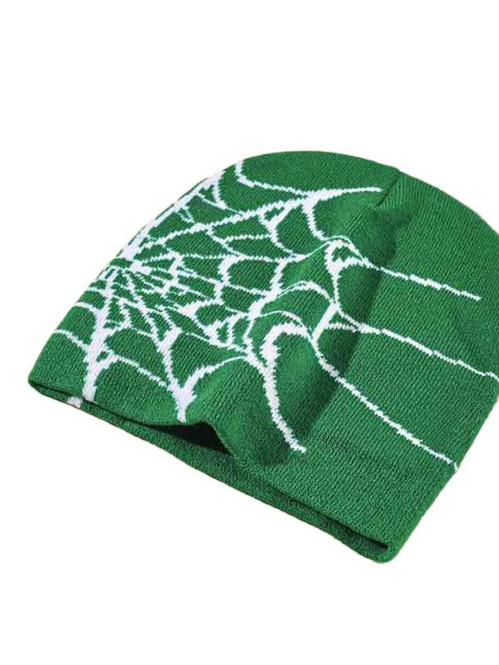 Style Core Aesthetics, New Style Trends - Bonnet à imprimé toile d'araignée Style Core Aesthetics, New Style Trends - Bonnet à imprimé toile d'araignée