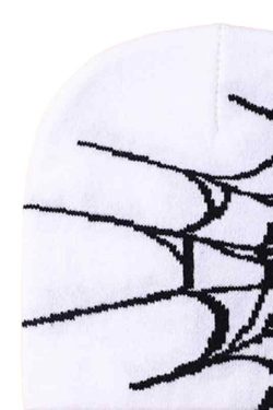 Style Core Aesthetics, New Style Trends - Bonnet à imprimé toile d'araignée