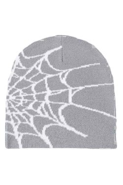 Style Core Aesthetics, New Style Trends - Bonnet à imprimé toile d'araignée