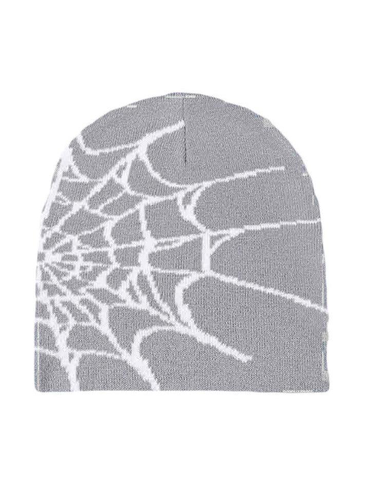 Style Core Aesthetics, New Style Trends - Bonnet à imprimé toile d'araignée Style Core Aesthetics, New Style Trends - Bonnet à imprimé toile d'araignée