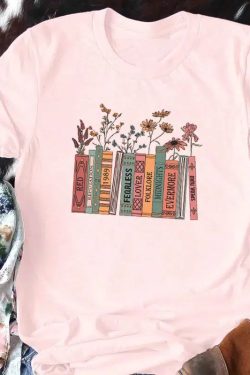 Style Core Aesthetics, New Style Trends - Books & Flowers Tee