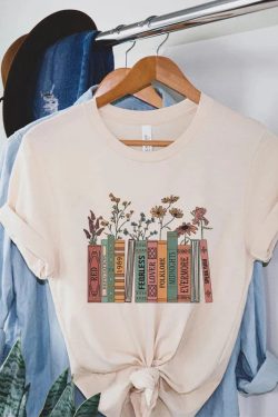 Style Core Aesthetics, New Style Trends - Books & Flowers Tee