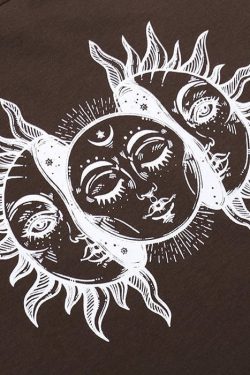 Style Core Aesthetics, New Style Trends - Brown Sun Crop Top