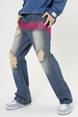 Style Core Aesthetics, New Style Trends - 'Bullets' Jeans