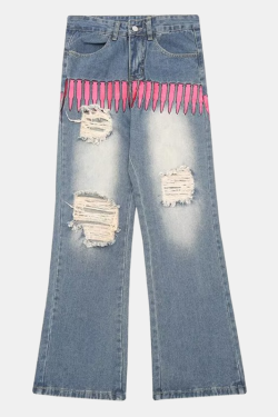 Style Core Aesthetics, New Style Trends - 'Bullets' Jeans