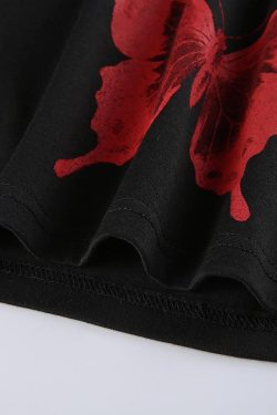 Style Core Aesthetics, New Style Trends - Butterfly Print Crop Tank Top