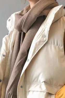 Style Core Aesthetics, New Style Trends - Buttoned Sleeveless Padded Down Jacket