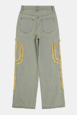 Style Core Aesthetics, New Style Trends - 'Cactus' Jeans