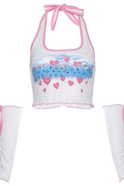 Style Core Aesthetics, New Style Trends - Candy Crush Top & Arm Gloves Set