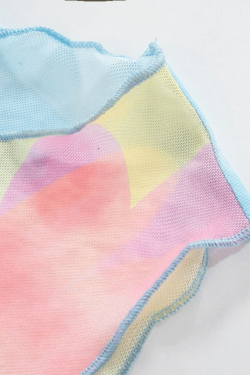 Style Core Aesthetics, New Style Trends - Cartoon Print Mesh Tank Top