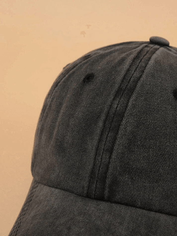 Style Core Aesthetics, New Style Trends - Casquette de baseball vintage noire délavée Style Core Aesthetics, New Style Trends - Casquette de baseball vintage noire délavée