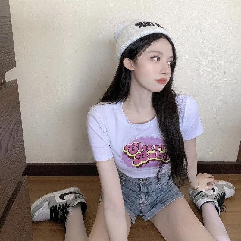 Style Core Aesthetics, New Style Trends - Cherry Baby Crop Top Style Core Aesthetics, New Style Trends - Cherry Baby Crop Top