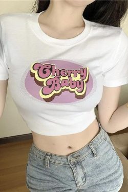 Style Core Aesthetics, New Style Trends - Cherry Baby Crop Top