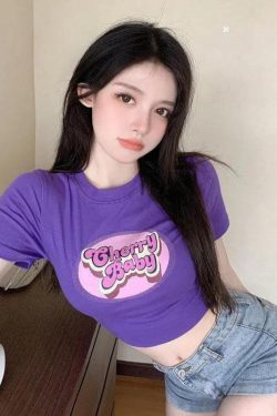 Style Core Aesthetics, New Style Trends - Cherry Baby Crop Top