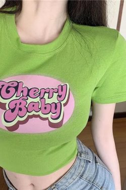 Style Core Aesthetics, New Style Trends - Cherry Baby Crop Top
