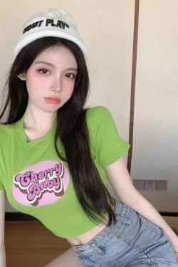 Style Core Aesthetics, New Style Trends - Cherry Baby Crop Top