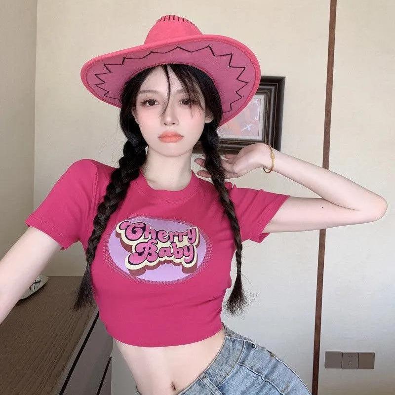 Style Core Aesthetics, New Style Trends - Cherry Baby Crop Top Style Core Aesthetics, New Style Trends - Cherry Baby Crop Top