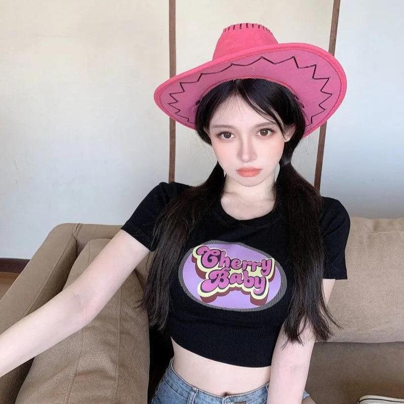 Style Core Aesthetics, New Style Trends - Cherry Baby Crop Top Style Core Aesthetics, New Style Trends - Cherry Baby Crop Top