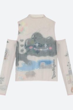Style Core Aesthetics, New Style Trends - Cloud Monster Mesh Top