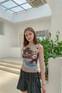 Style Core Aesthetics, New Style Trends - Cloud Monster Mesh Top