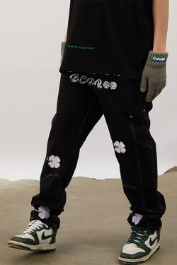 Style Core Aesthetics, New Style Trends - 'Clover' Jeans