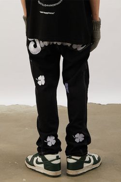 Style Core Aesthetics, New Style Trends - 'Clover' Jeans